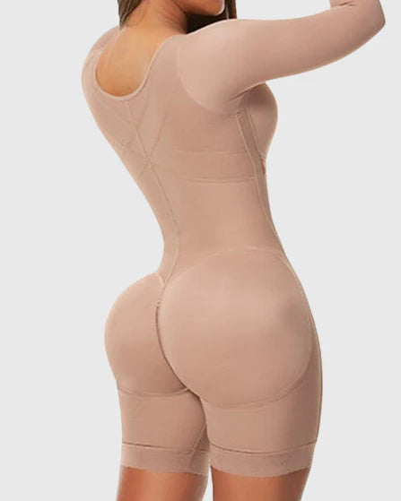 Shapshe® Full Body Shaper Shapewear Faja Colombianas Full Bust Long Sleeves Strong Compression