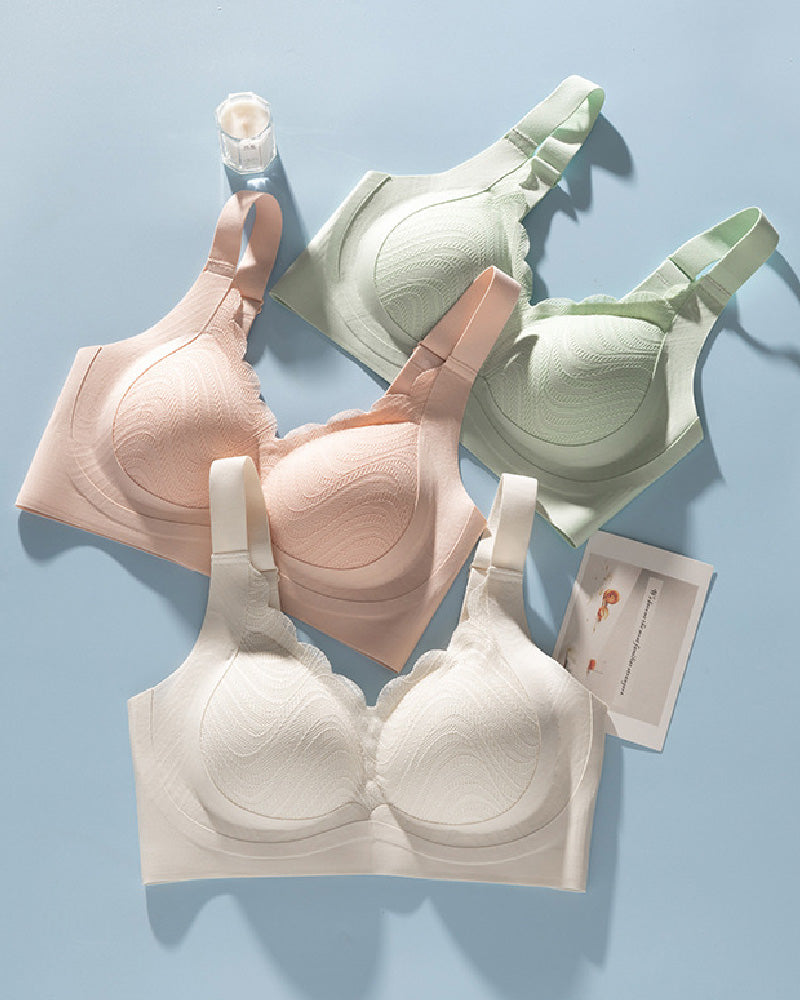 Women's Seamless Wireless Anti-sagging Minimizer Thin Adjustment Bra - By Qivii