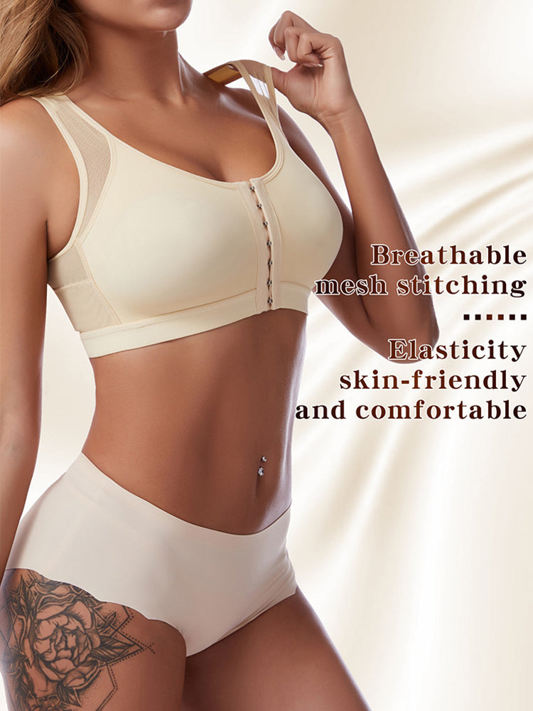 Women Front Closure With Adjustable Shoulder Straps Shaping Bras - By Qivii
