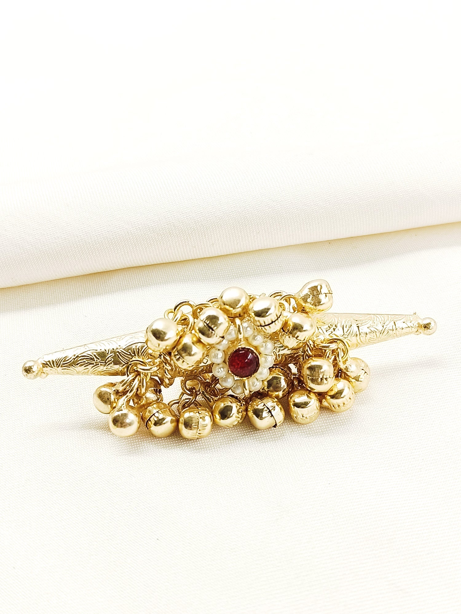Hiya Ruby Oxidized Finger Ring