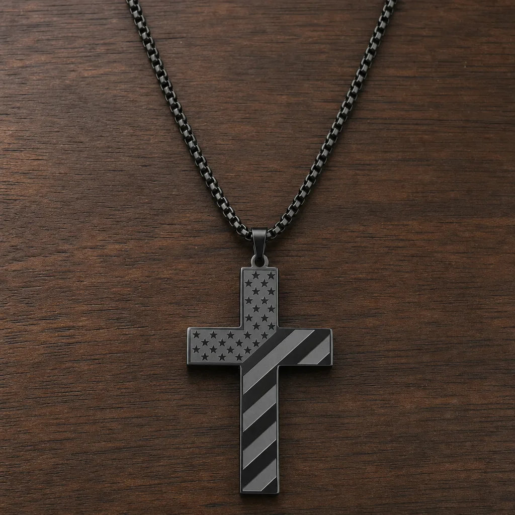 Calloway Patriot Cross Necklace