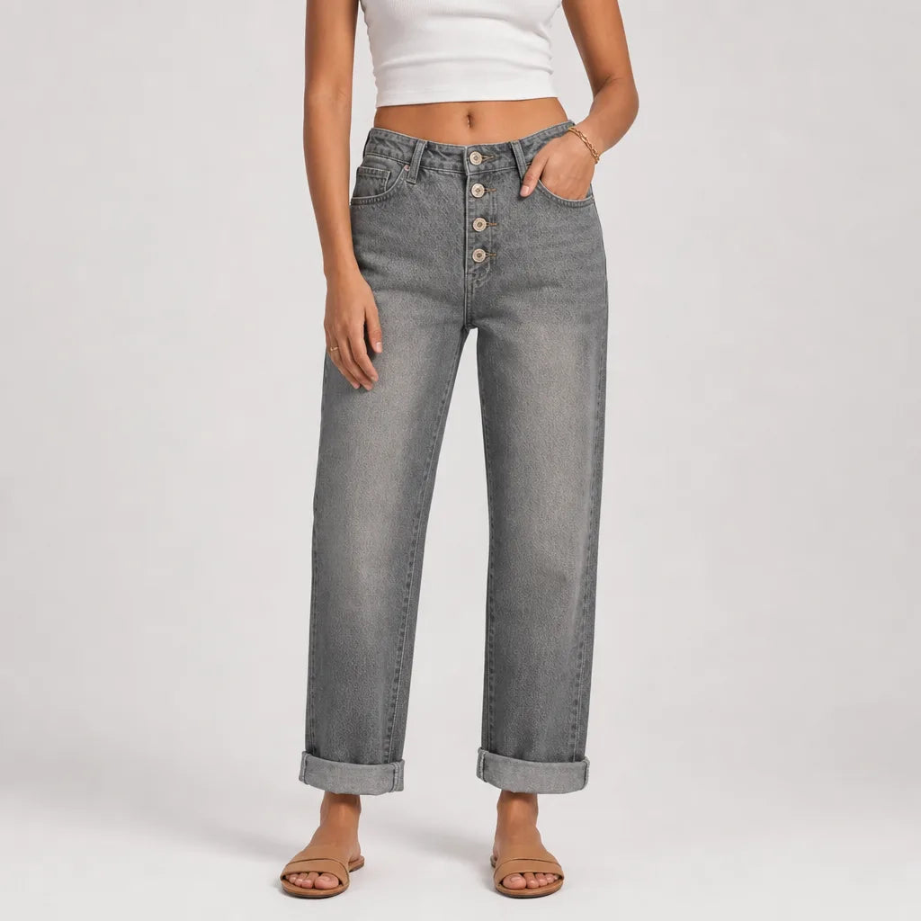 Camille | Womens Baggy Wide Leg Jeans