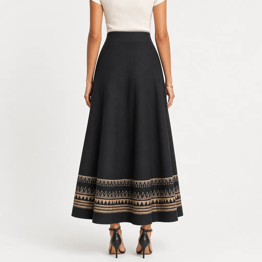 Carver A-Line Midi Skirt