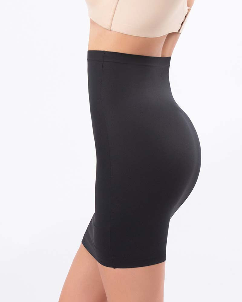Toning Abdomen Breathable Seamless Body Lift Hip Bodycon Mini Skirt - By Qivii