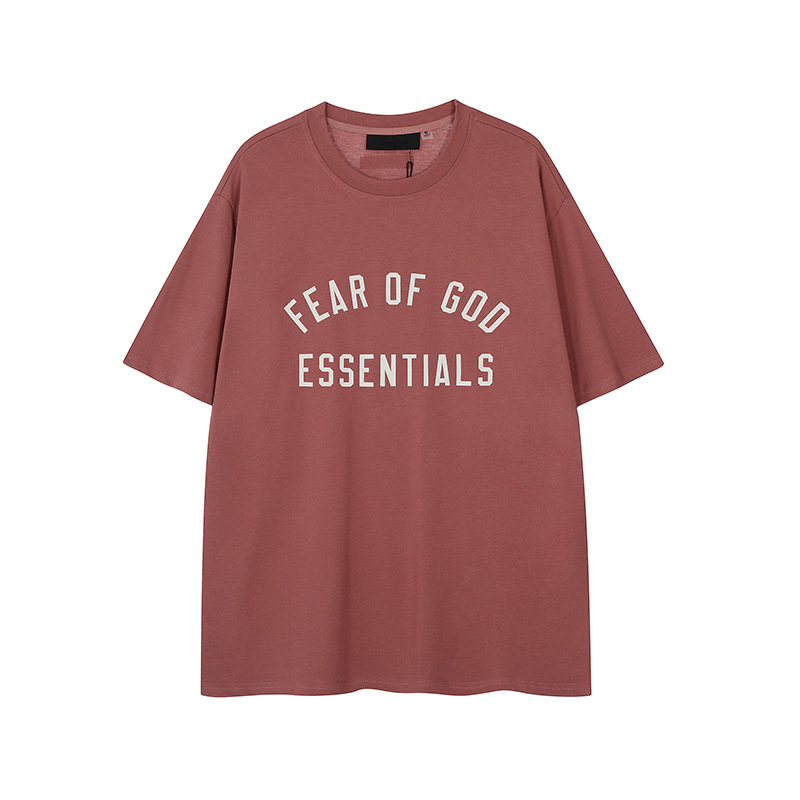 FW24 Half Arc T-Shirt / Shorts / Set - Wine Red - By Qivii
