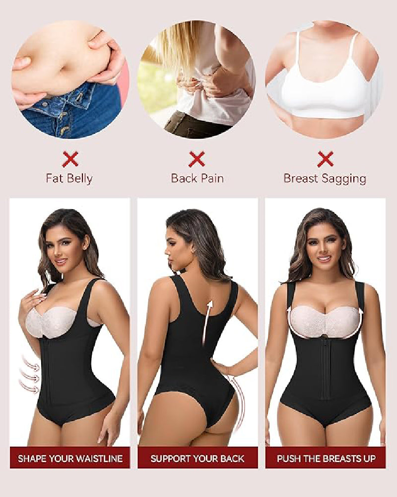 Shapshe® Fajas Colombianas Tummy Control Waist Trainer Open Bust Girdle Shapewear