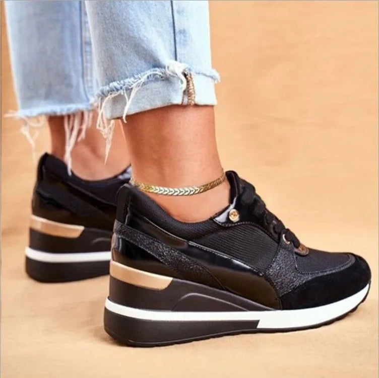 Charlotte women's trendy orthopedic sneakers by Hudson Ridge, featuring colorful design and supportive footwear for women.