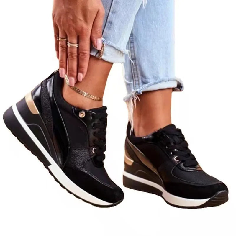 Charlotte women's trendy orthopedic sneakers by Hudson Ridge, featuring colorful design and supportive footwear for women.