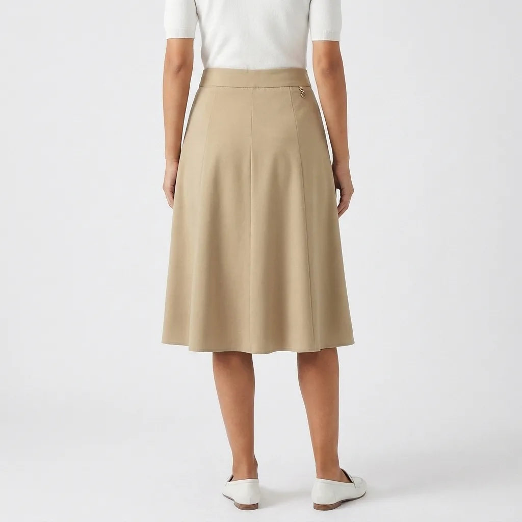 Clara Pleated Midi Skirt