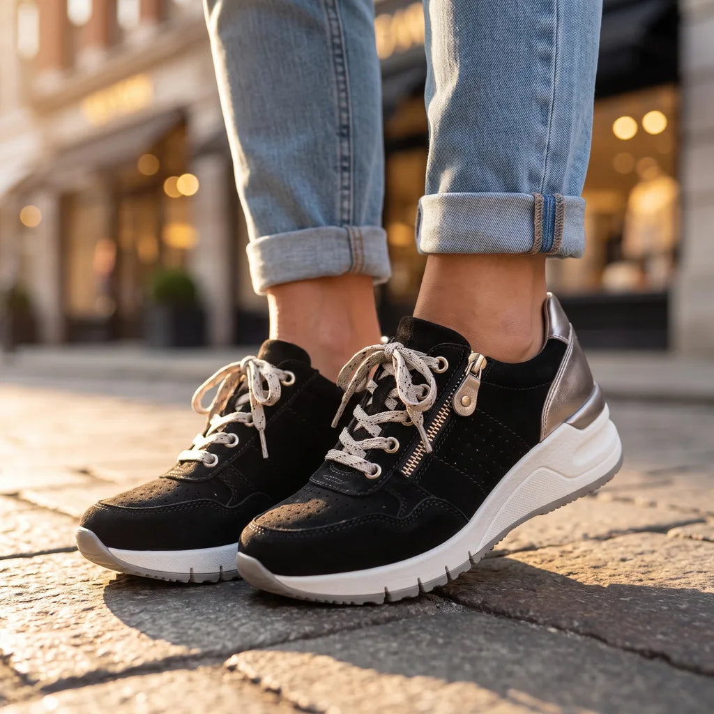Cleo | Womens Wedge Platform Orthopedic Sneakers