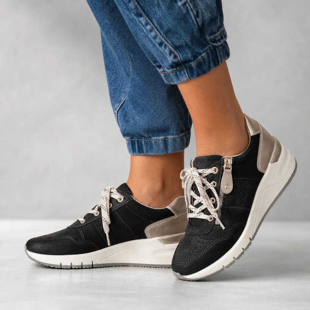 Cleo | Womens Wedge Platform Orthopedic Sneakers