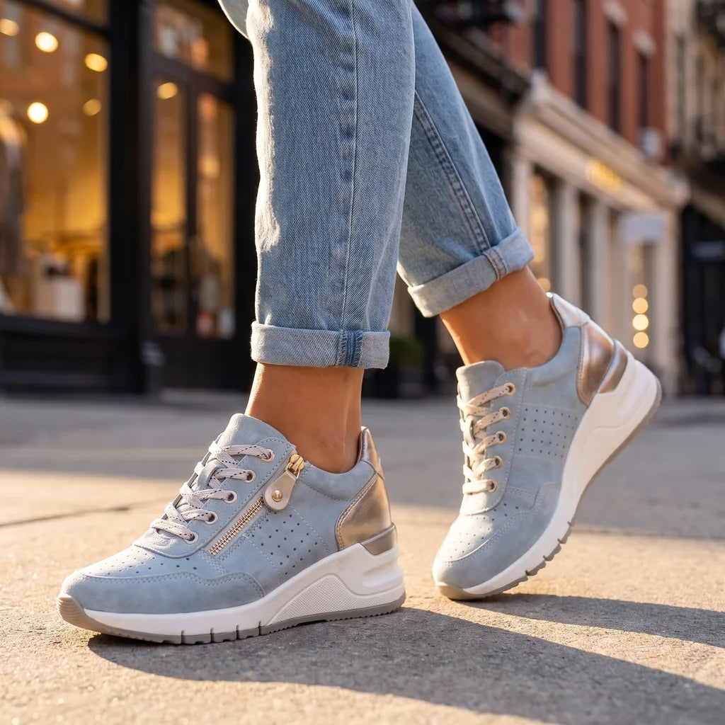 Cleo | Womens Wedge Platform Orthopedic Sneakers