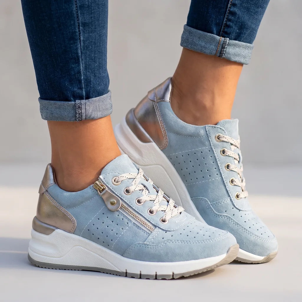 Cleo | Womens Wedge Platform Orthopedic Sneakers