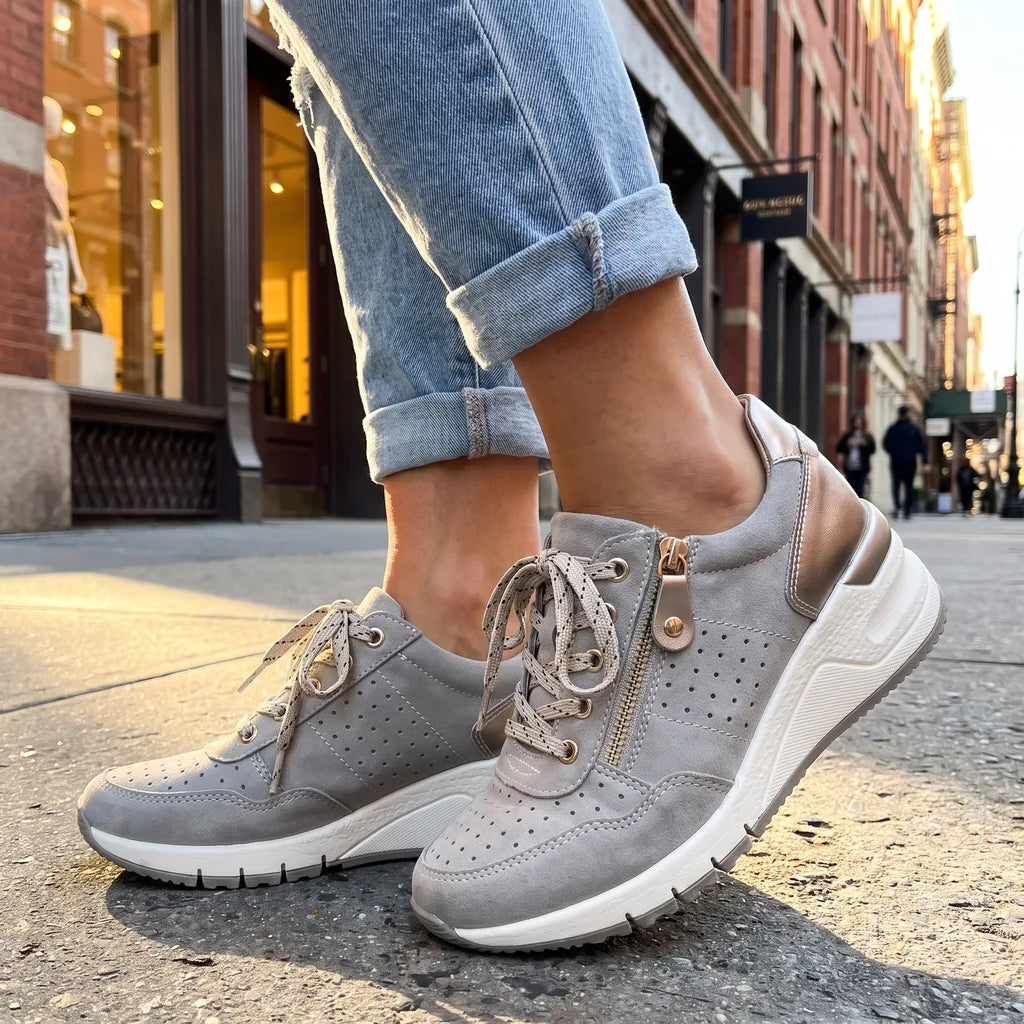 Cleo | Womens Wedge Platform Orthopedic Sneakers