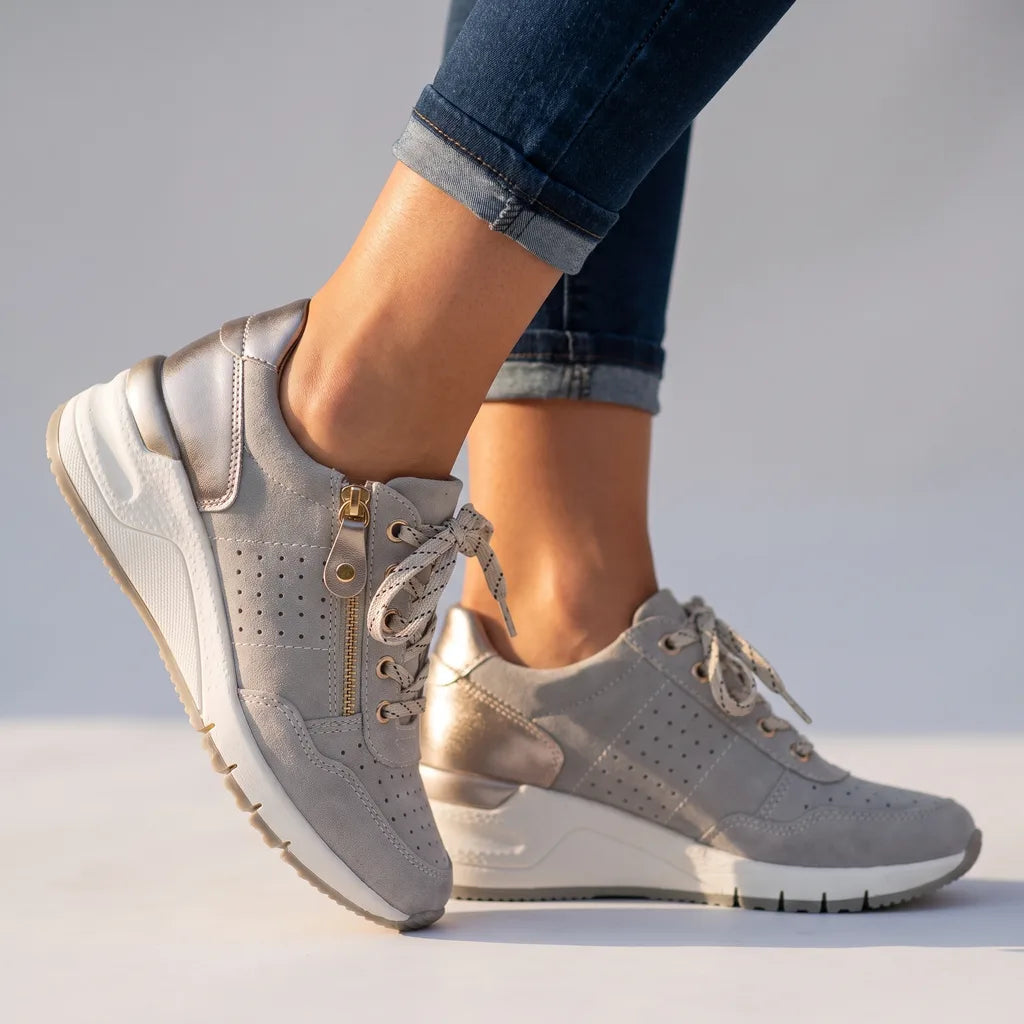 Cleo | Womens Wedge Platform Orthopedic Sneakers