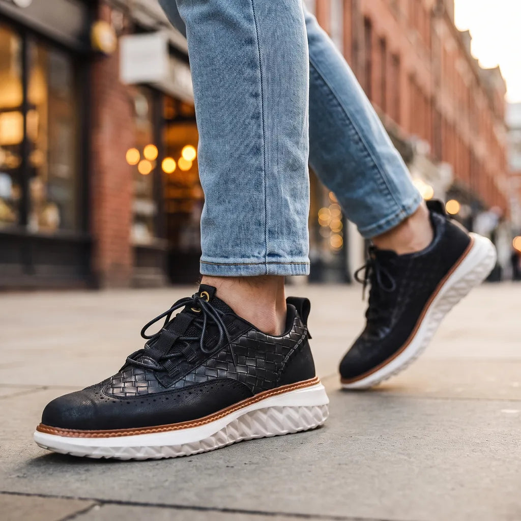 Cleveland | Men's Woven Sneakers - By Qivii