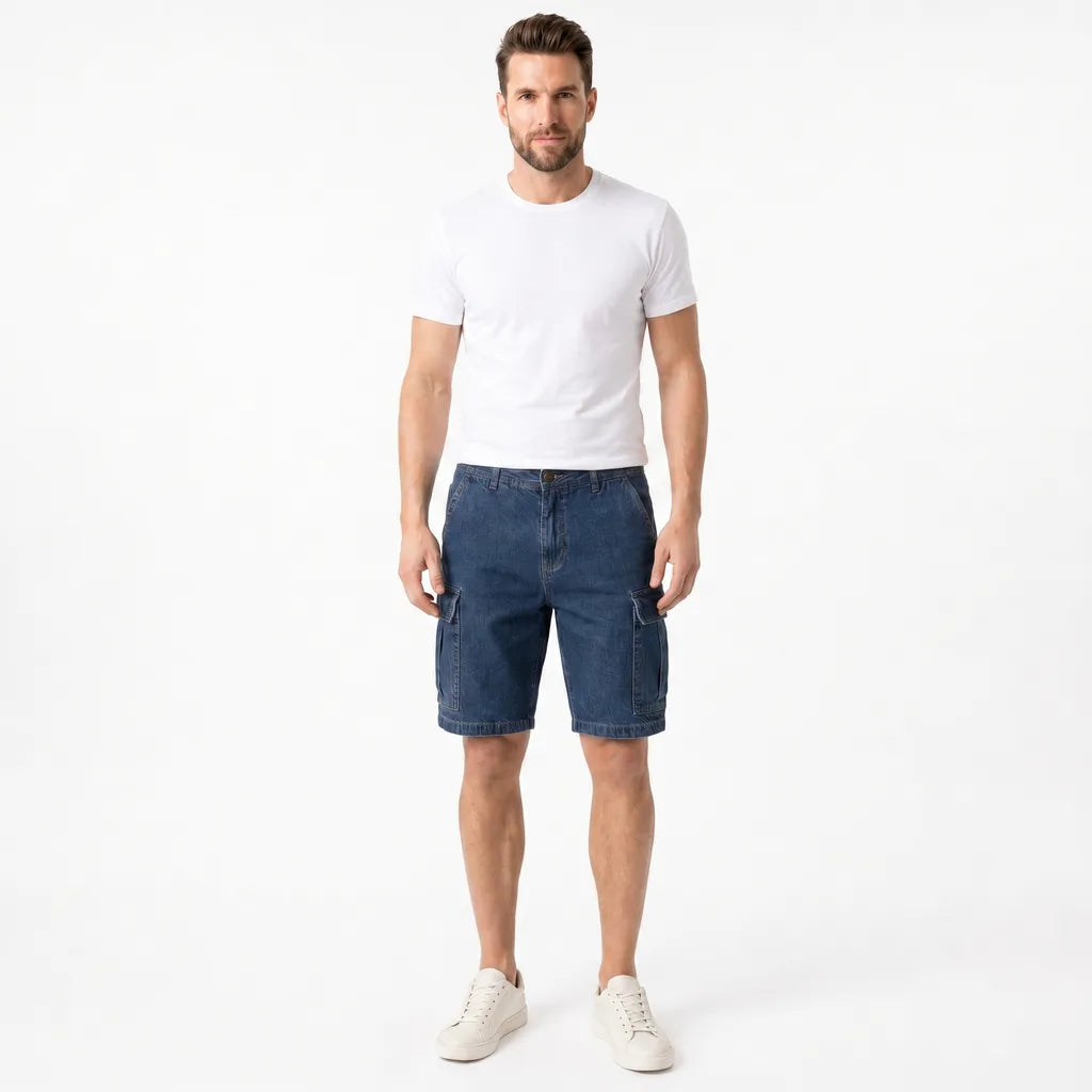 Conway Multi-Pocket Denim Shorts