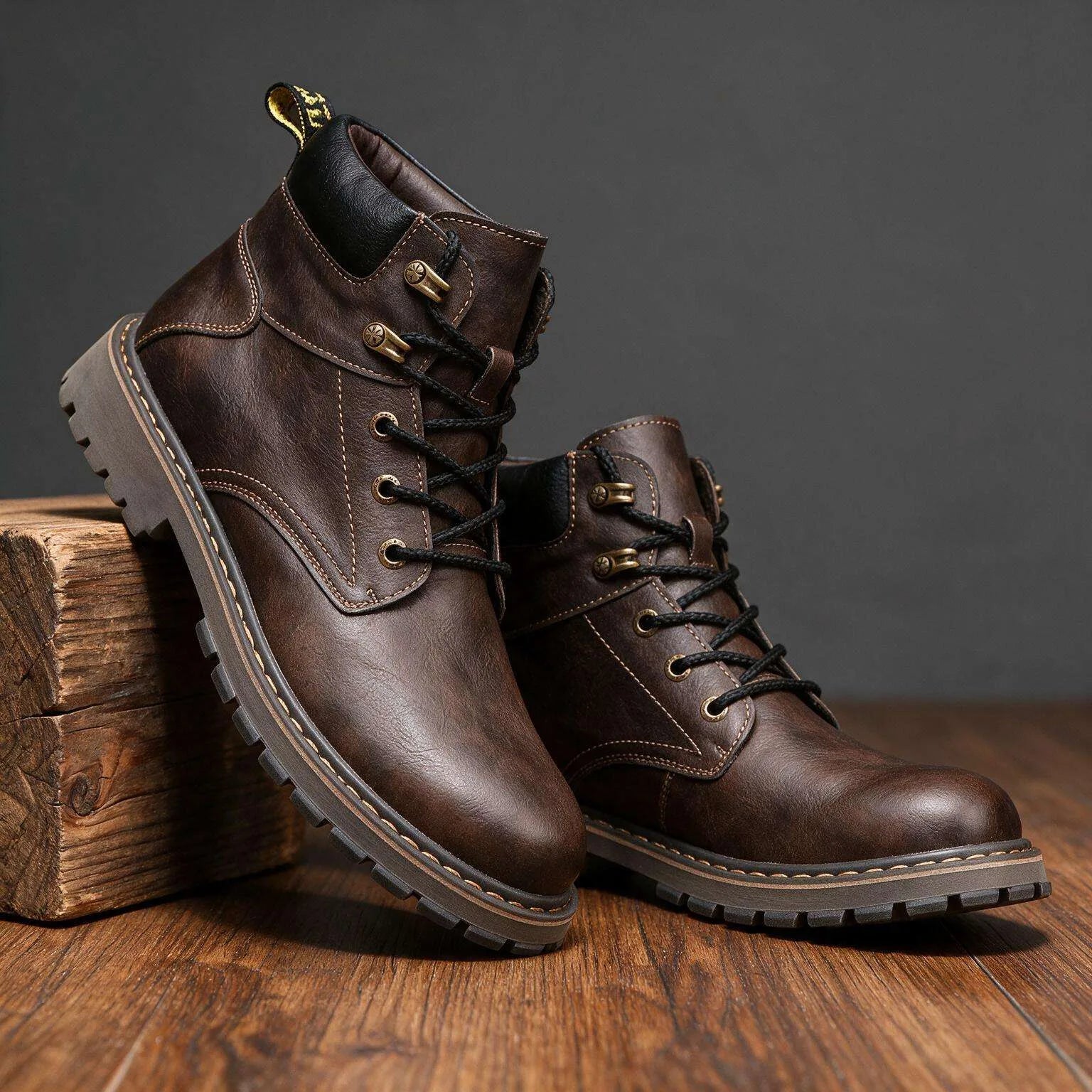 Craven Leather Combat Boots