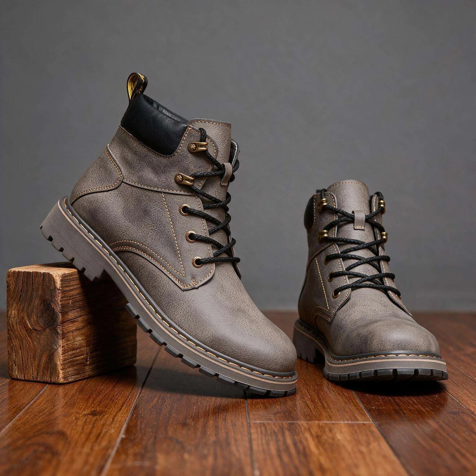 Craven Leather Combat Boots