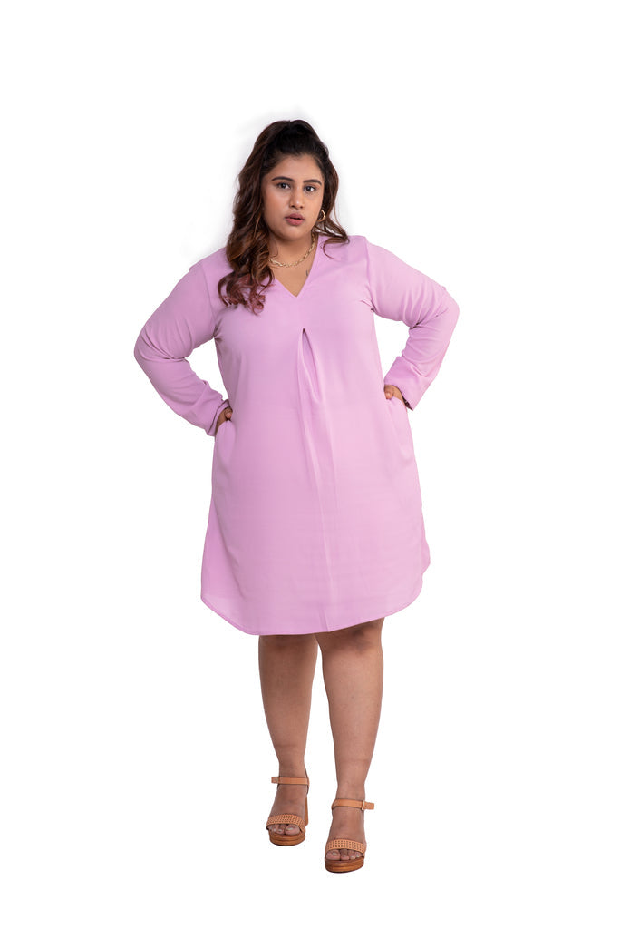 Casual Beach Dress (Pink)