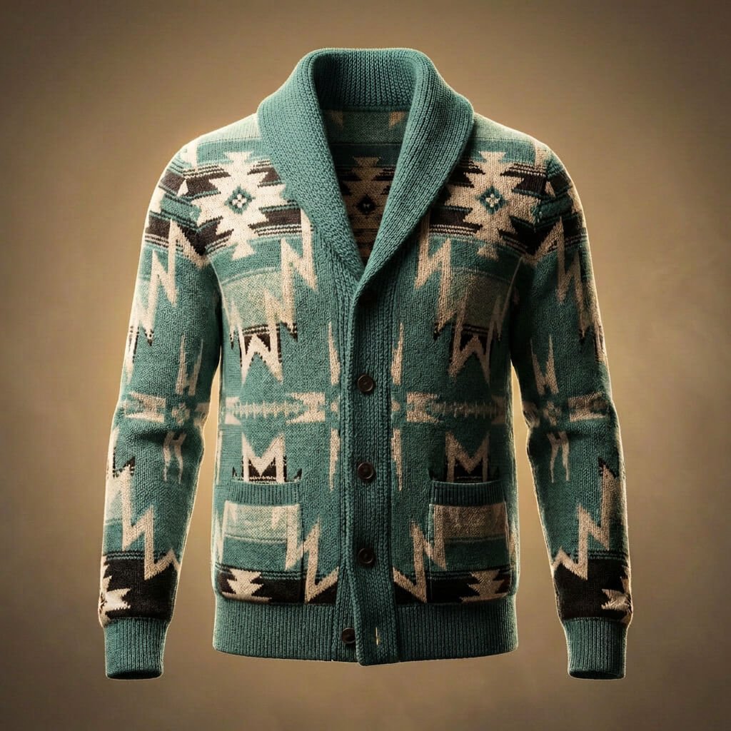 Rhodes Knit Wool Cardigan - By Qivii