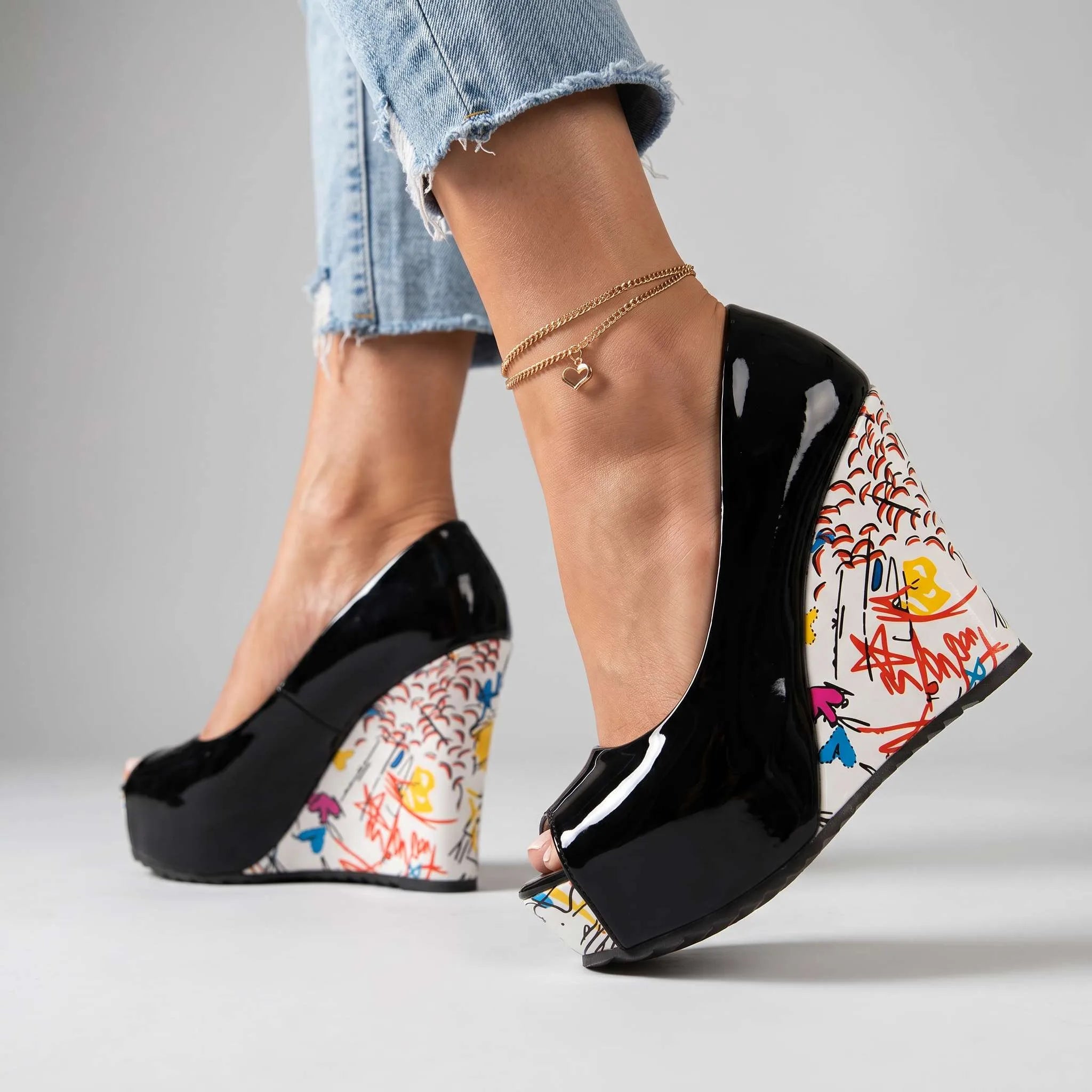 Cynthia Artistic Wedge Heels