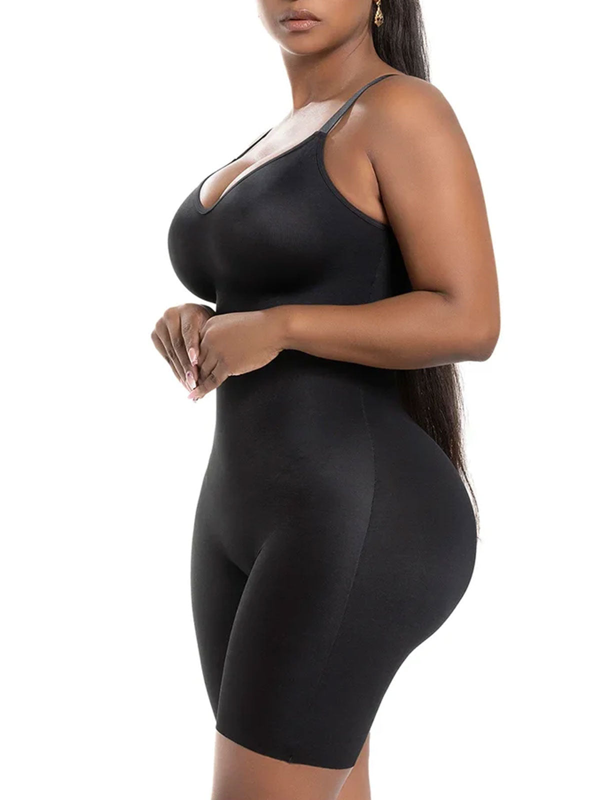 Seamless Tummy Control Shapewear Bodysuit With Built In Bra
