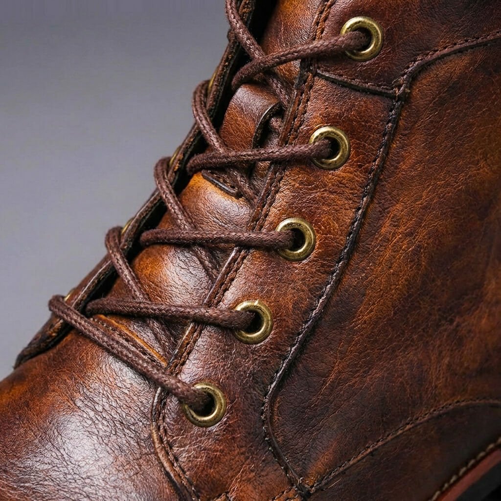 Royce Retro Leather Boots - By Qivii
