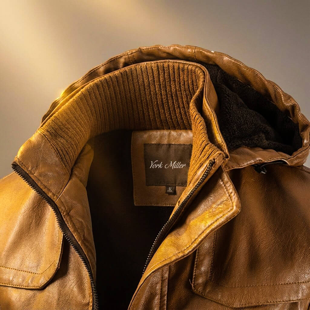 Marvin Legacy Hooded Leather Jacket - By Qivii