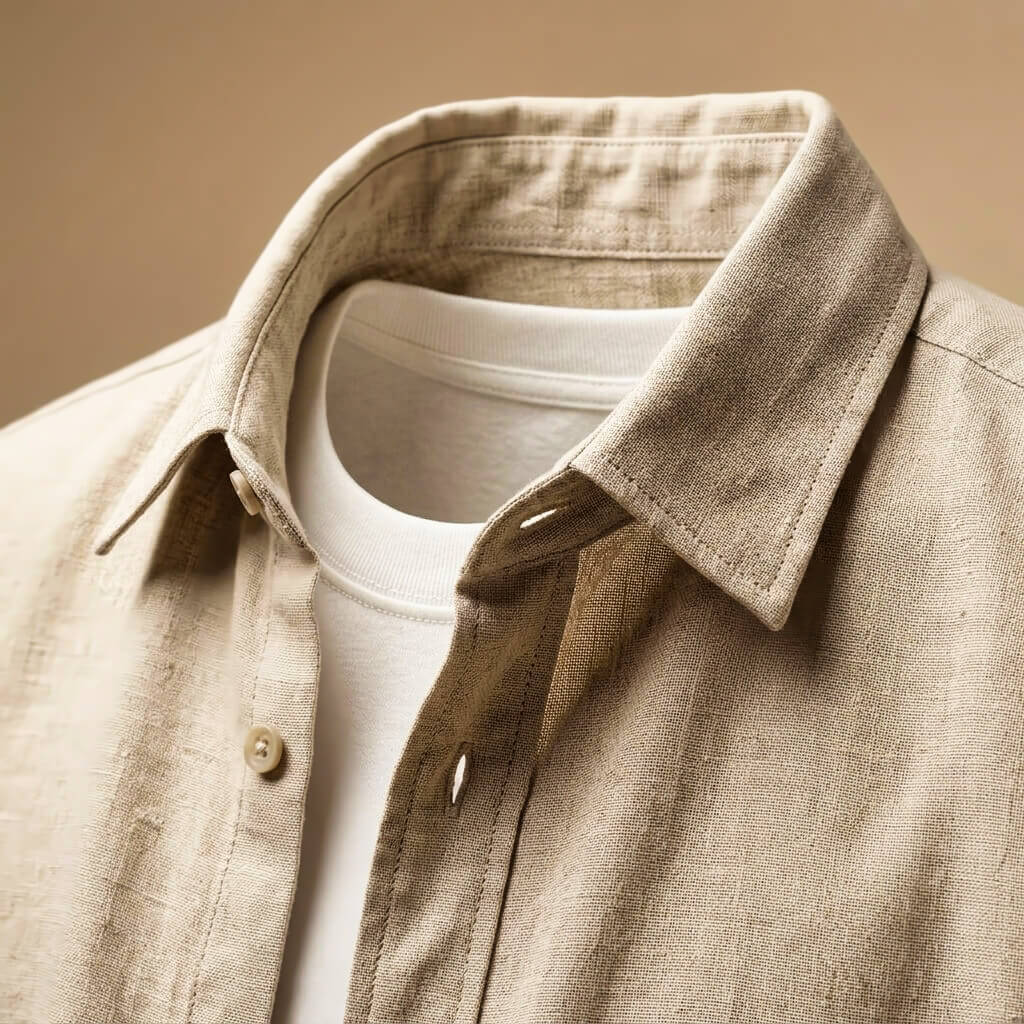 Mike Prestige Cotton Linen Shirt - By Qivii