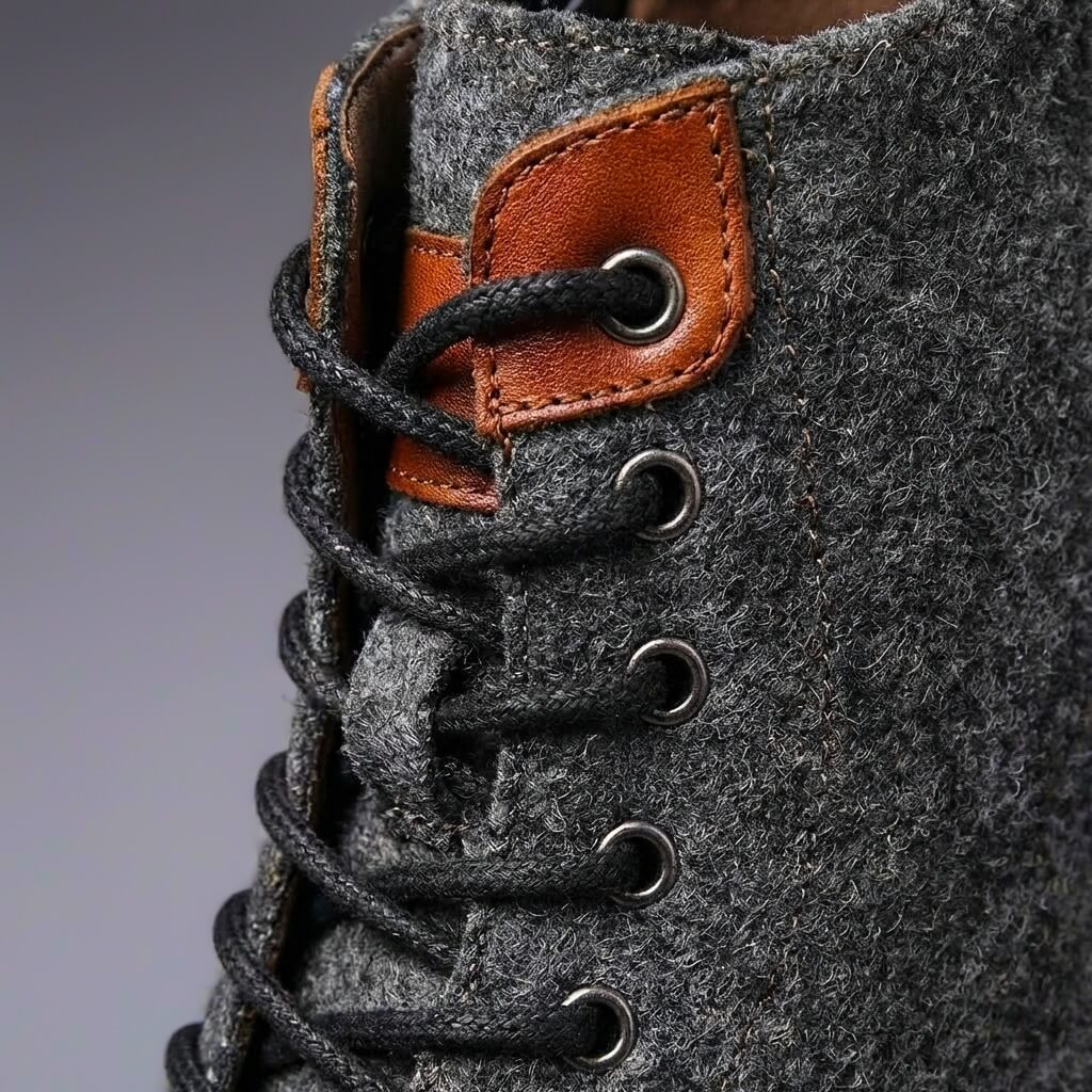 Fletcher Prestige Leather Wool Boots - By Qivii