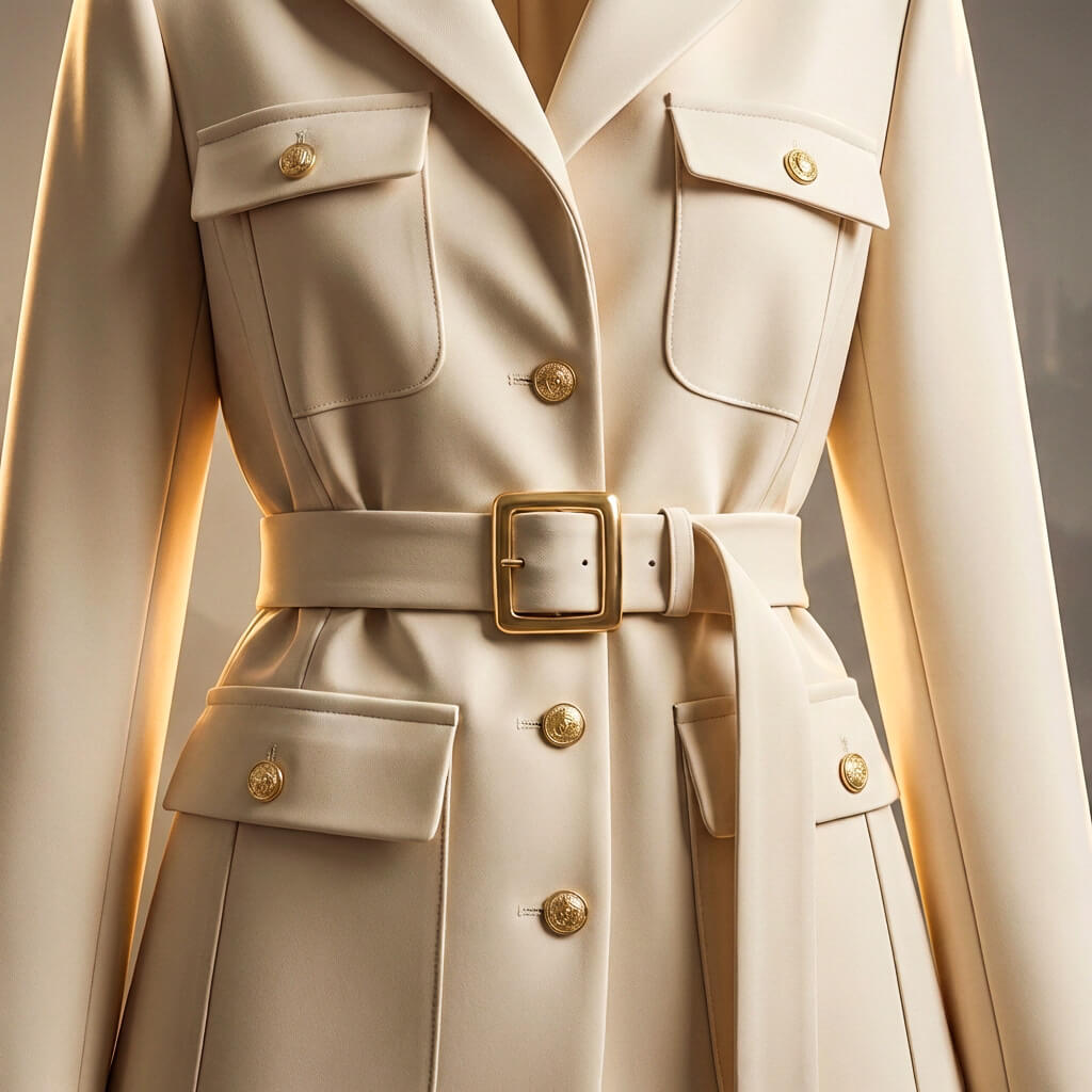 Julia Couture Belted Jacket - By Qivii