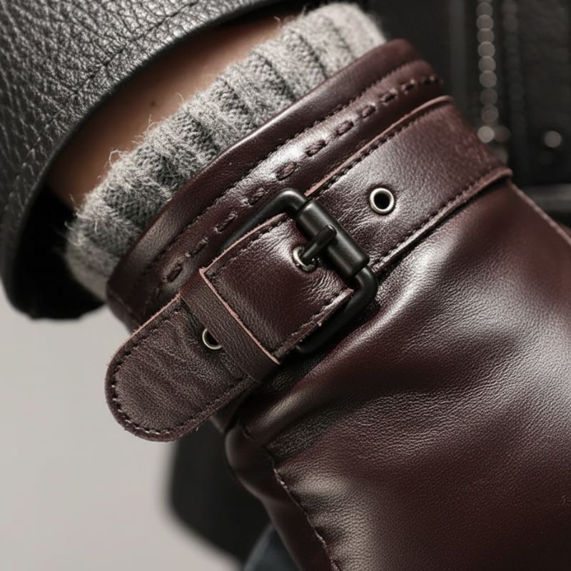 Carrington Genuine Leather Gloves - By Qivii