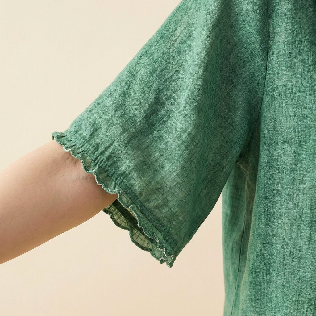Clara Cotton-Linen Blouse - By Qivii