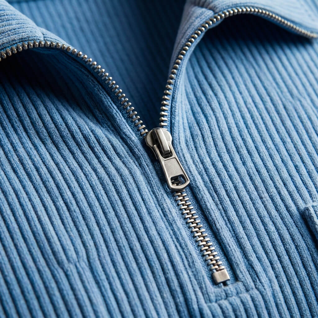 Adam Corduroy Long Sleeve Polo - By Qivii