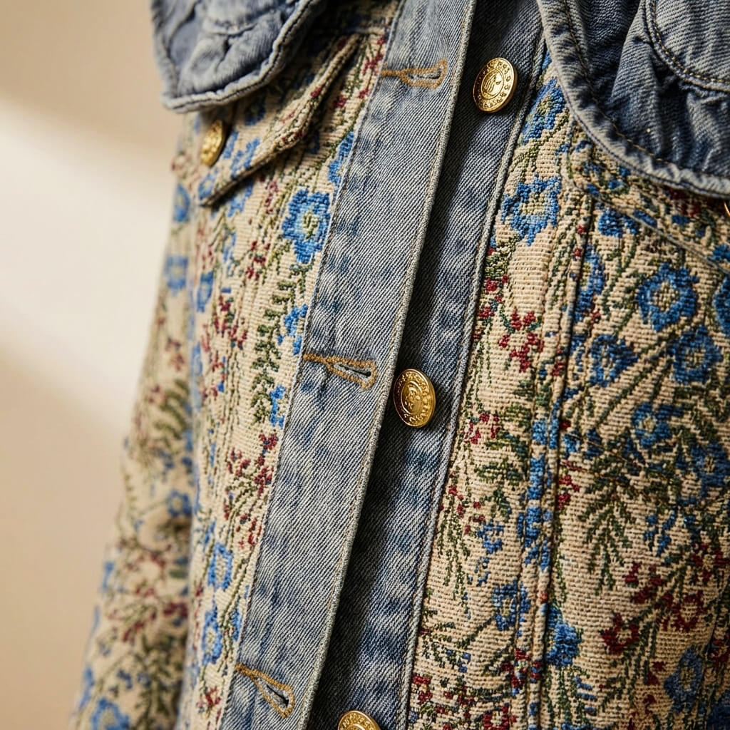 Juliette Couture Denim Jacket - By Qivii