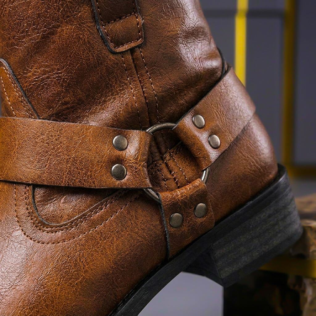 Philip Genuine Leather Boots - By Qivii
