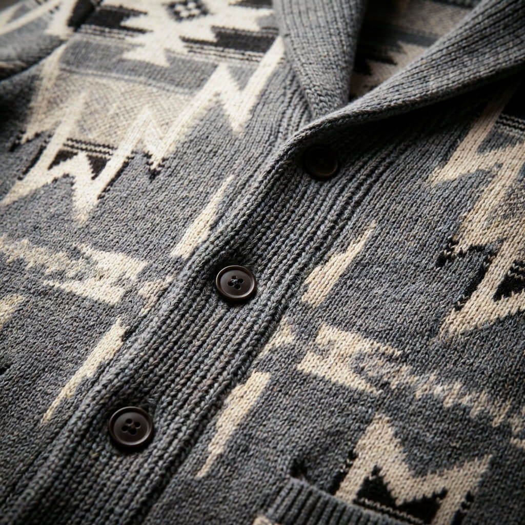 Rhodes Knit Wool Cardigan - By Qivii