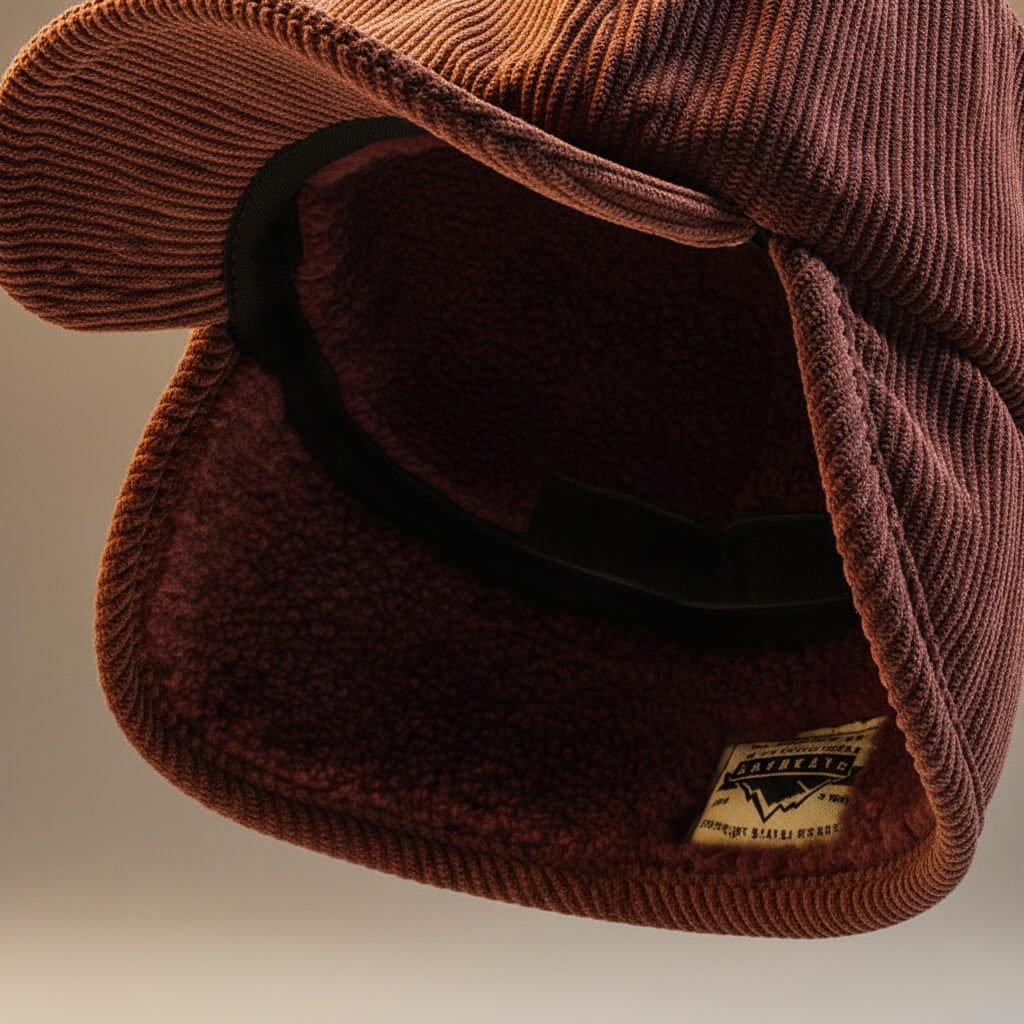 Casey Corduroy Earflap Cap - By Qivii