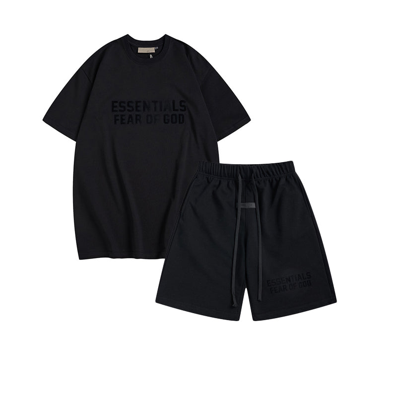 FW22 T-Shirt / Shorts / Set - BLACK - By Qivii