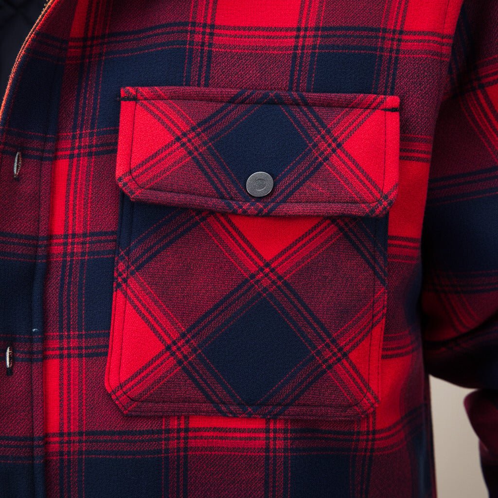 Sawyer Hooded Plaid Jacket - By Qivii