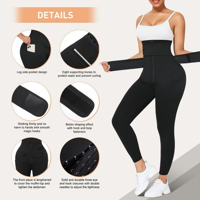 Butt Lifter Stretchy Tummy Control Leggings - By Qivii