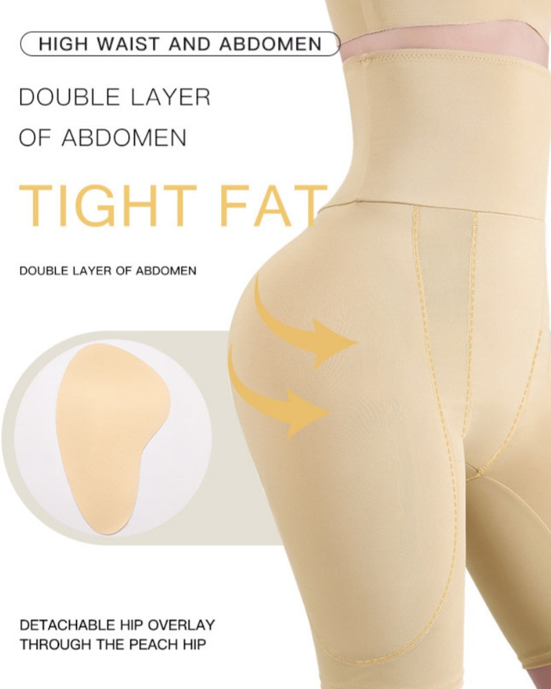 Women's High Waist Tummy-lifting Hip-lifting Shaping Shorts - By Qivii