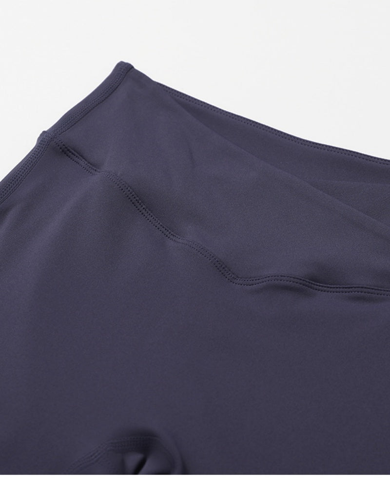 Crossover High Waist Hip Lift Quick Dry Yoga Flared Pants - By Qivii