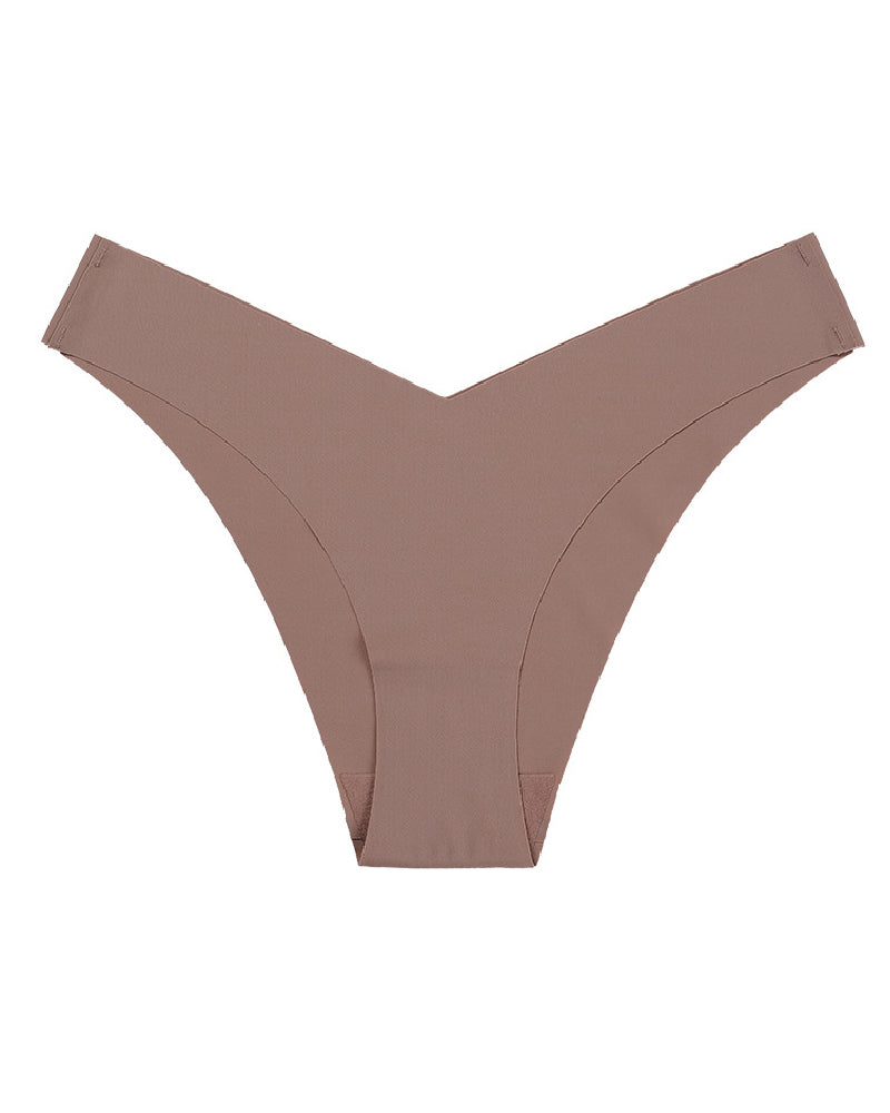 Sexy Ice Silk Low-Rise Panties Seamless Multicolor Briefs Lingerie - By Qivii