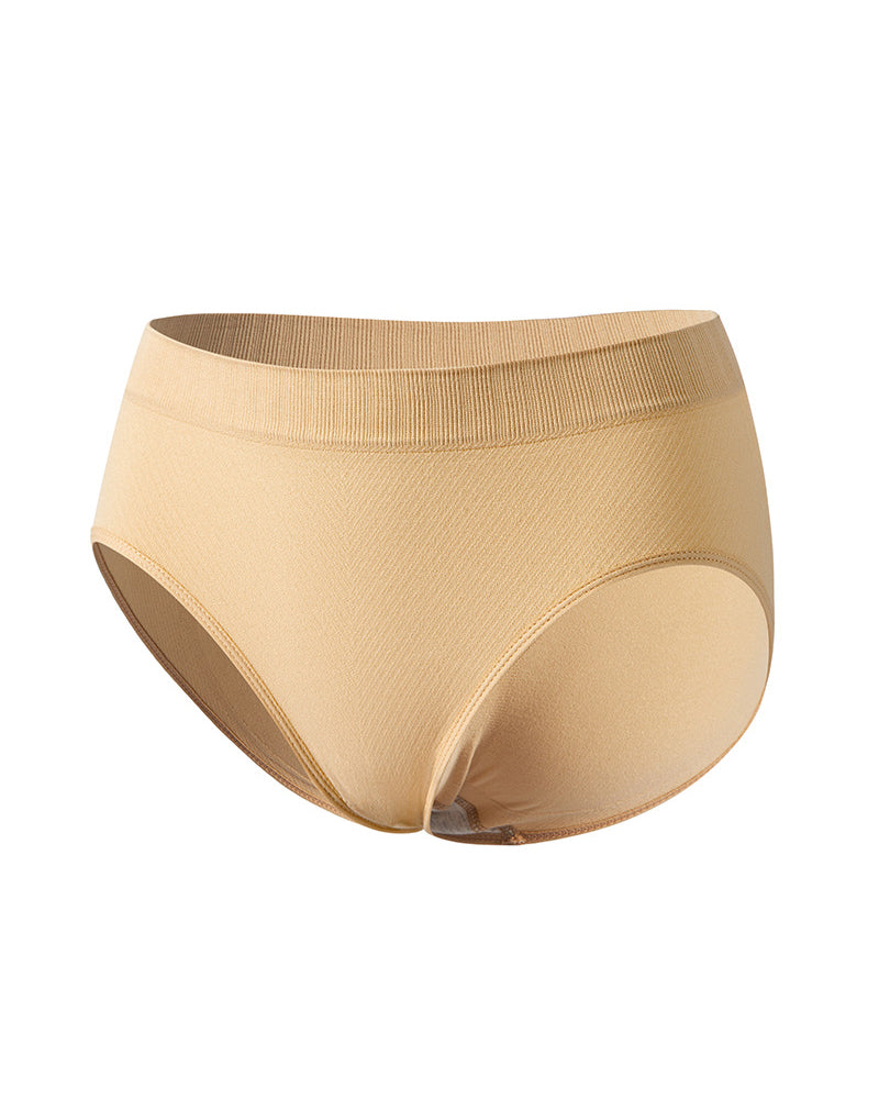 Women’s Solid Hip-Lifting Pure Cotton Slimming Briefs Seamless Low Waist Underwear - By Qivii