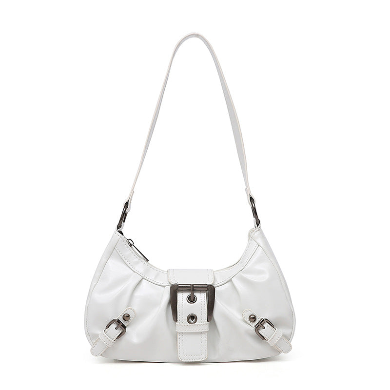 Women's Terra Siren Hobo - Dual-Tone Distressed Leather Underarm Bag | Salvaged Elegance