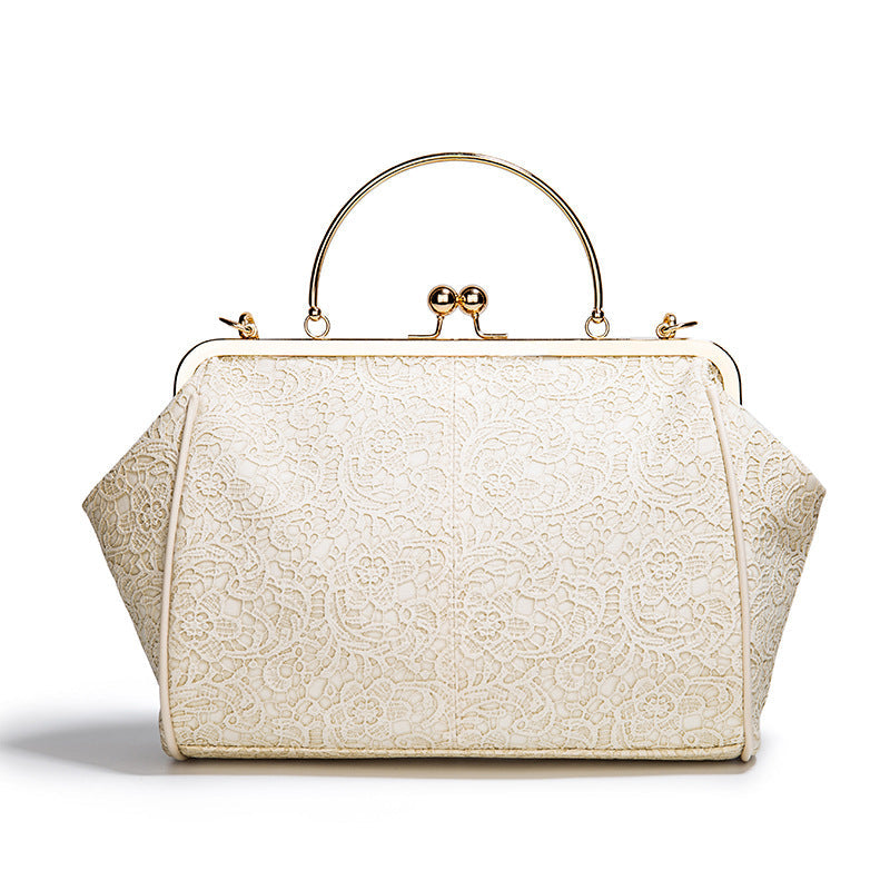 Women's British Vintage Oversized Bag – Multi-Way Shoulder/Tote Bag with Clip Closure