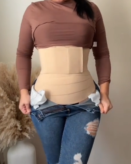 Waist Trainer For Women Belt Waist Cincher Tummy Wrap Plus Size Snatch Up Bandage - By Qivii