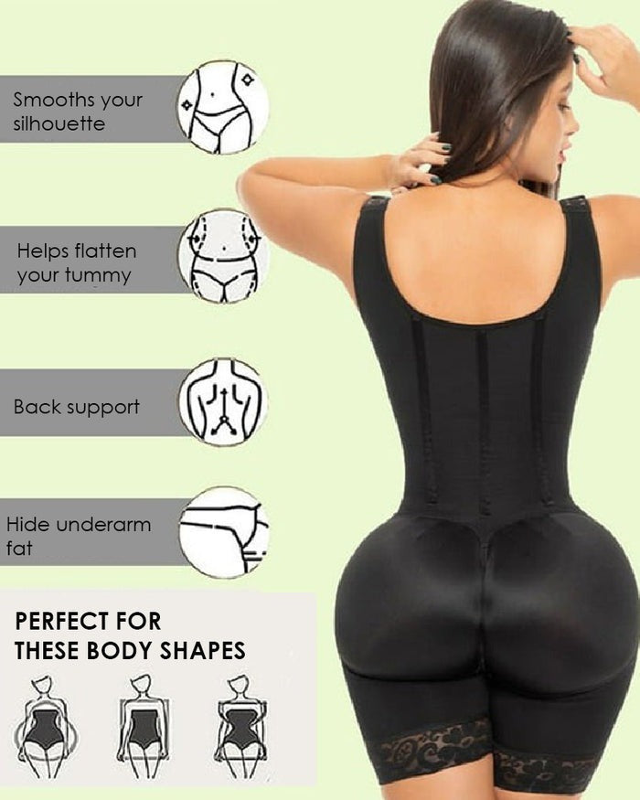 Shapshe® Tummy Control Fajas Colombianas Full Body Shaper Butt Lifter Thigh Slimmer Shapewear - By Qivii